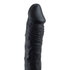 Vibrator-Dildo mit Griff in Schwarz/Rot_