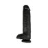 King Cock 27.5 cm Dildo mit Hoden Schwarz_