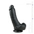 Realistischer schwarzer Dildo - 20 cm_